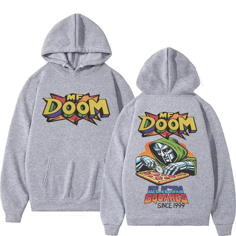 MF DOOM Graphic Hoodie – Vintage Hip Hop Streetwear Sweatshirt