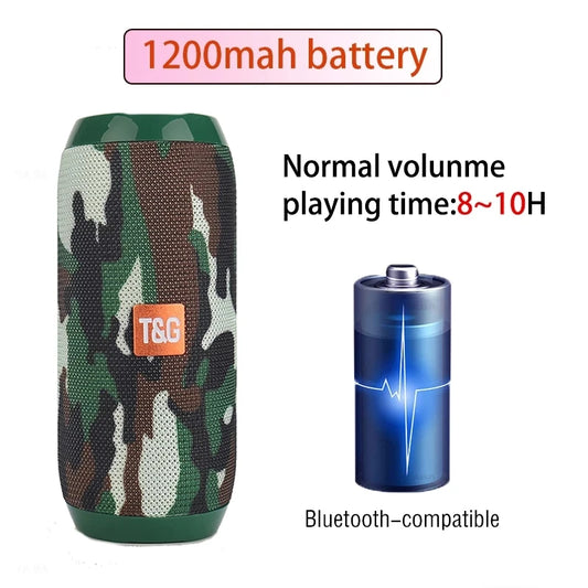 T&G Portable Bluetooth Speaker with AUX, USB & TWS