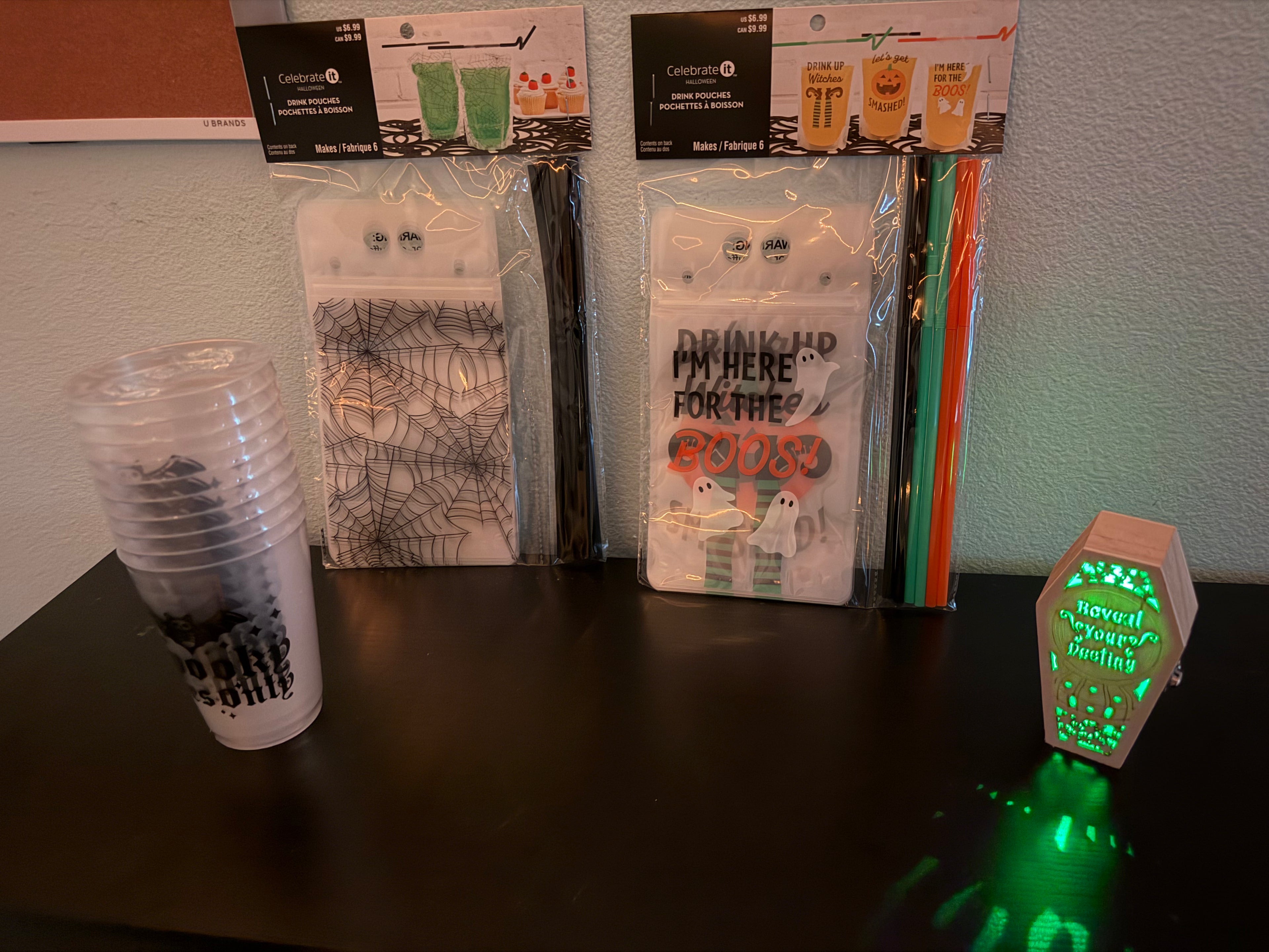 Halloween Party Kit – Spooky Drink Set with LED Coffin Décor & Cups | Not Your Regular Store Exclusive