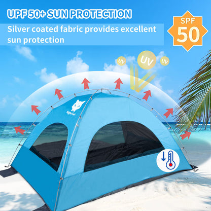 Night Cat Beach Tent – Shade Shelter for 2–4 People