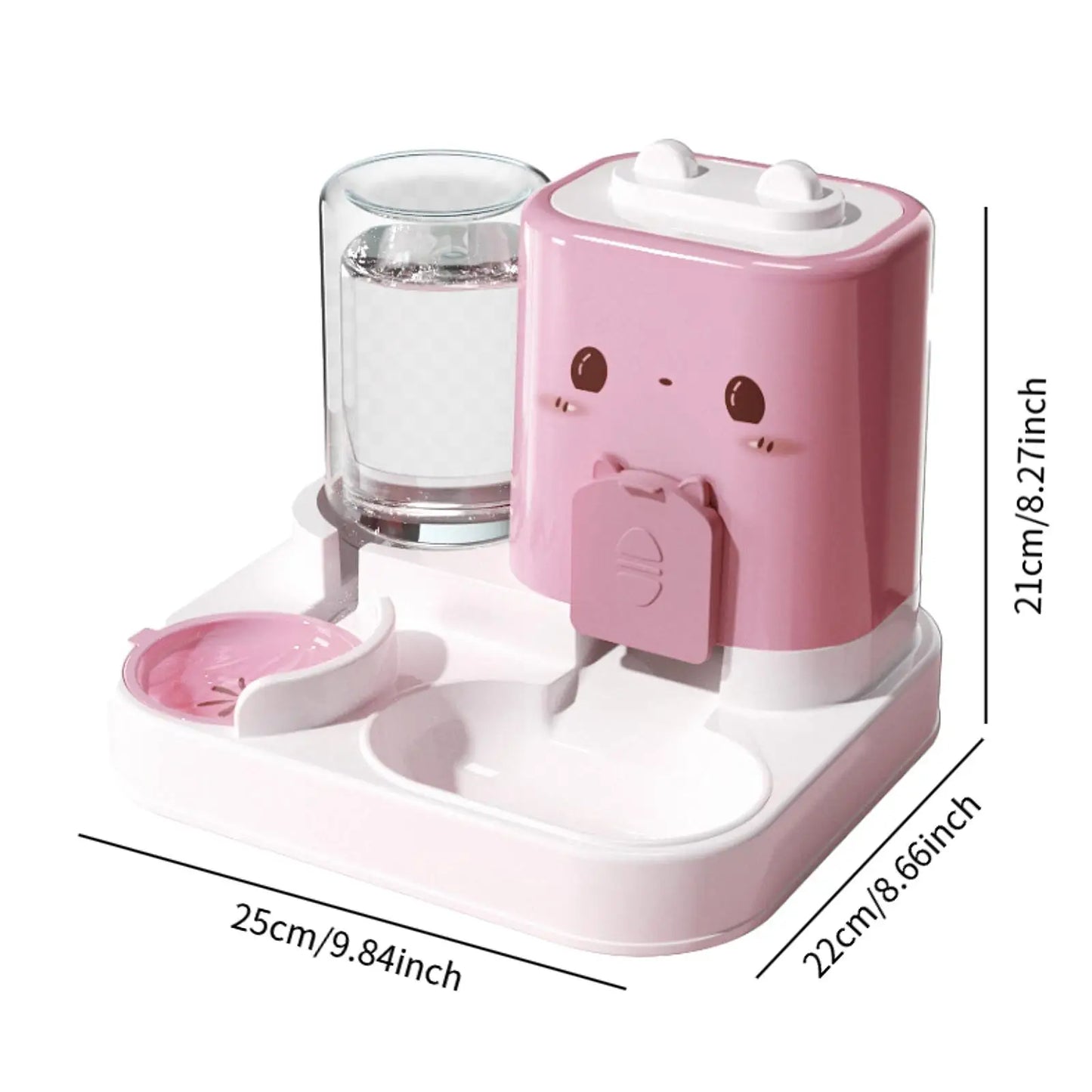 2-in-1 Automatic Cat/Dog Feeder & Water Dispenser