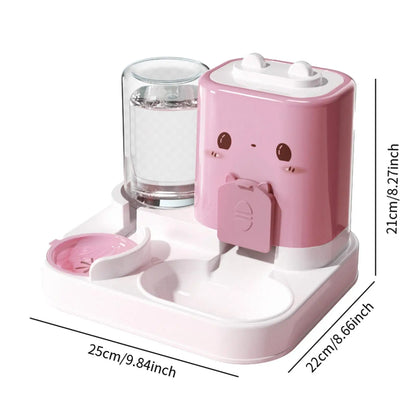 2-in-1 Automatic Cat/Dog Feeder & Water Dispenser