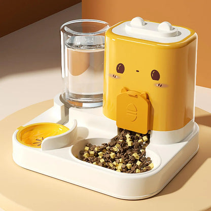 2-in-1 Automatic Cat/Dog Feeder & Water Dispenser