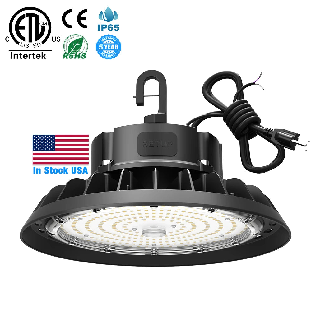 240W UFO LED High Bay Light – IP65 Waterproof, 5000K Daylight, UL/ETL Listed