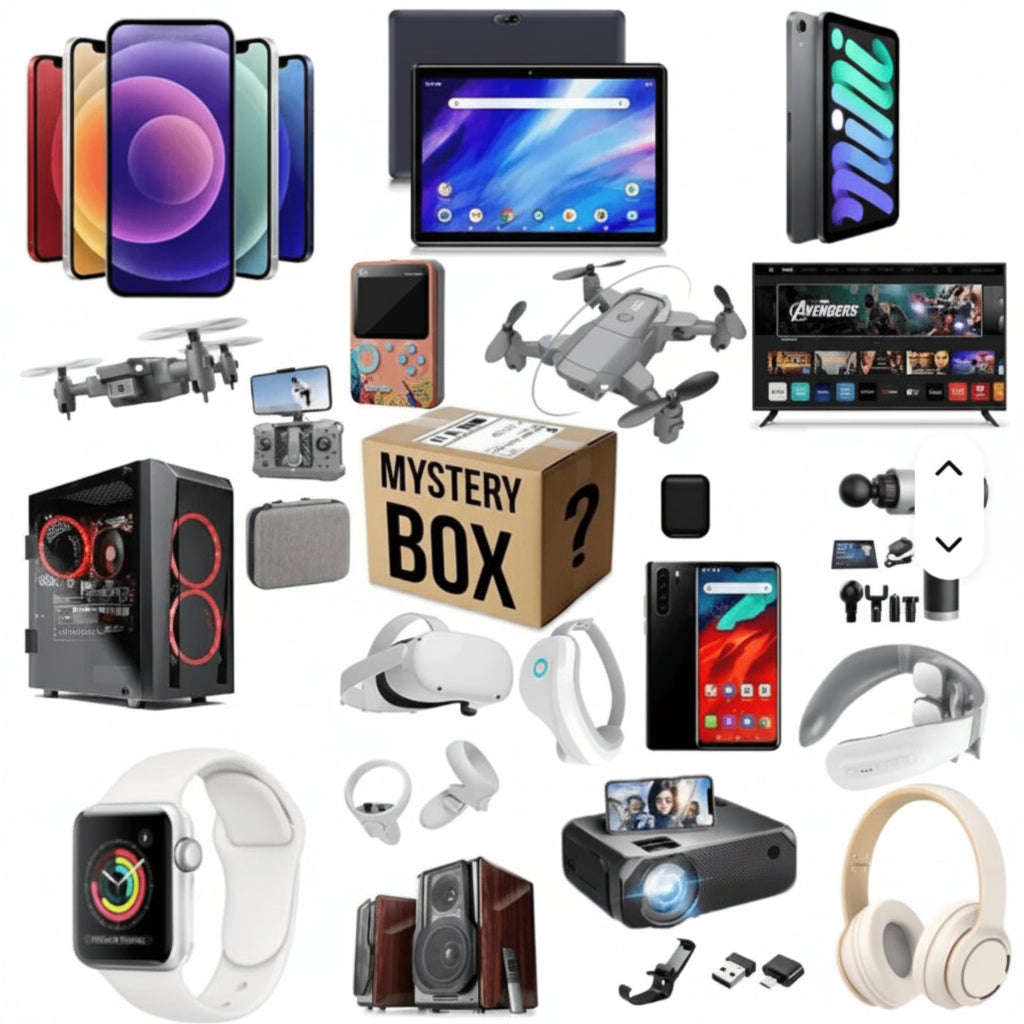 Mystery Tech Surprise Box – Random Electronics Bundle | Smartwatch, Phone, Laptop & More