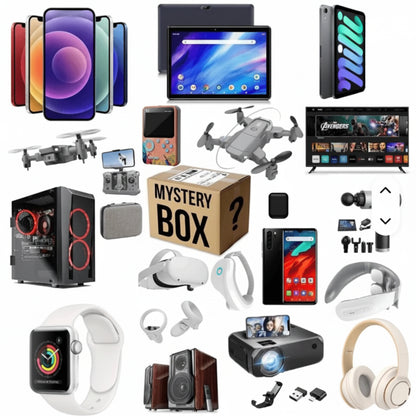 Mystery Tech Surprise Box – Random Electronics Bundle | Smartwatch, Phone, Laptop & More