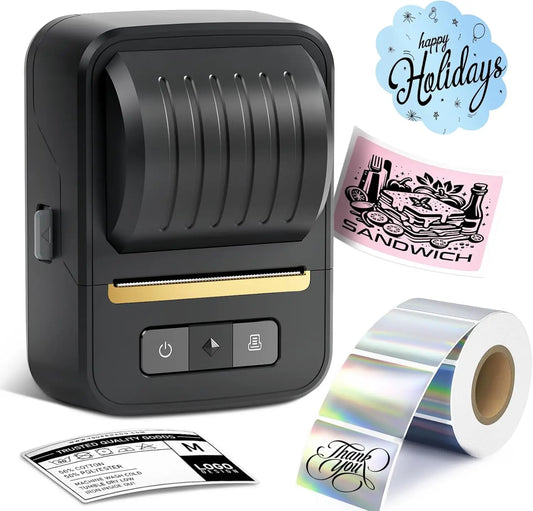 JINYIN N20 Portable Thermal Label Printer – Inkless Bluetooth Barcode & Shipping Label Maker