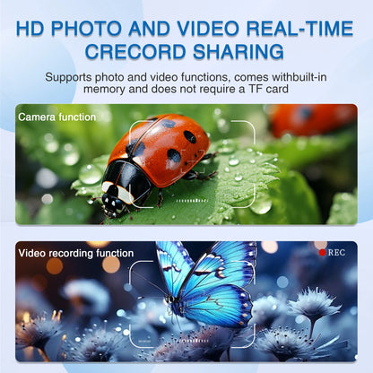 Kids Mini Pocket Microscope – 2" HD Screen, 8 LED Lights, Digital Camera & Video Recorder