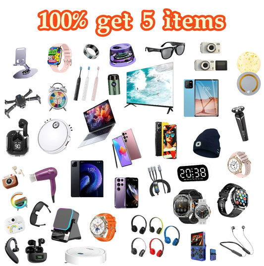 5-Piece Premium Tech Mystery Box | High-Value Electronics Surprise Bundle