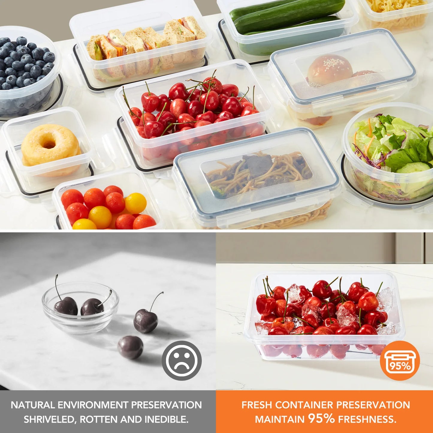24-Piece BPA-Free Food Storage Containers with Lids – Airtight, Leak-Proof, Microwave Safe