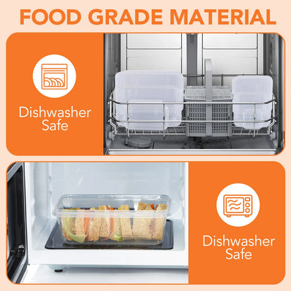 24-Piece BPA-Free Food Storage Containers with Lids – Airtight, Leak-Proof, Microwave Safe