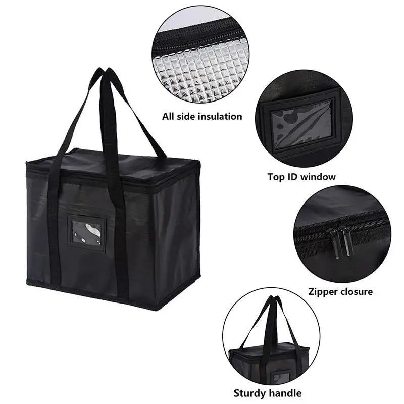 Large Insulated Cooler Tote – Leakproof Thermal Food Bag for Camping, Beach & Picnics