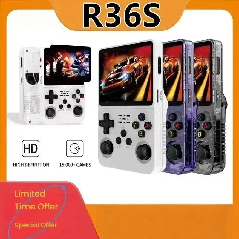 Handheld Retro Game Console – 15,000+ Games, 3.5" HD Display, Linux EmuELEC