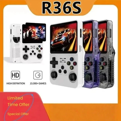 Handheld Retro Game Console – 15,000+ Games, 3.5" HD Display, Linux EmuELEC