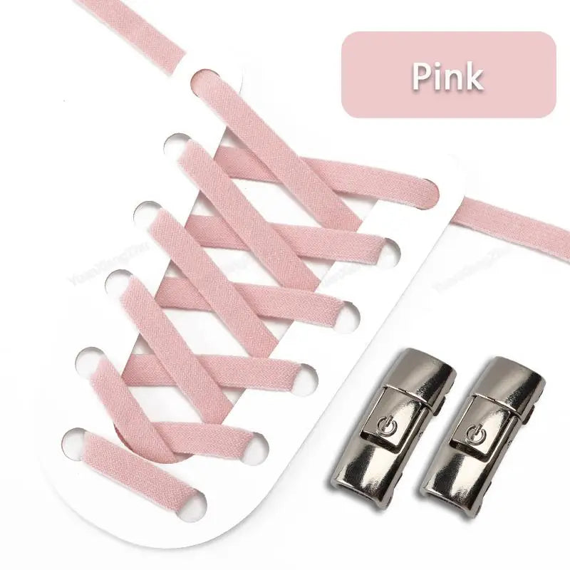 No Tie Shoe laces Press Lock Shoelaces without ties Elastic Laces Sneaker Kids Adult Flat Shoelace for Shoes