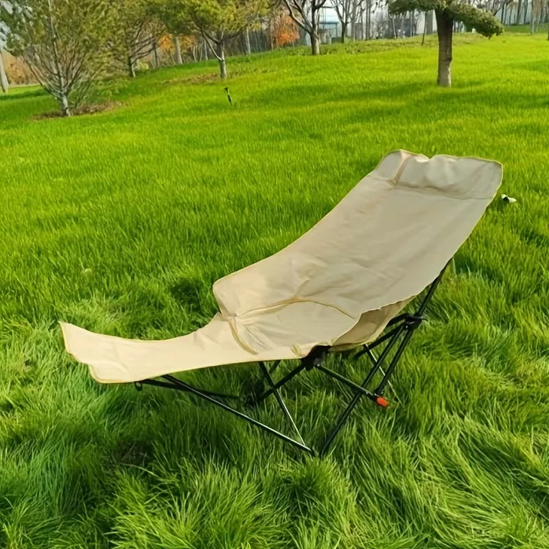 Heavy-Duty Foldable Beach Chair – Adjustable Height, 300 lb Capacity, Portable Camping & Outdoor Chair