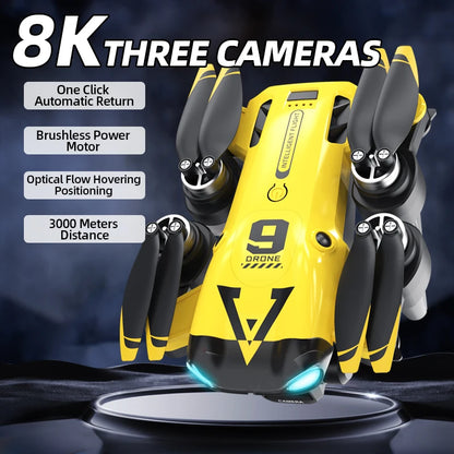 B9 Pro RC Drone with 4K Dual HD Camera – Foldable WiFi FPV Quadcopter with Optical Flow & Altitude Hold