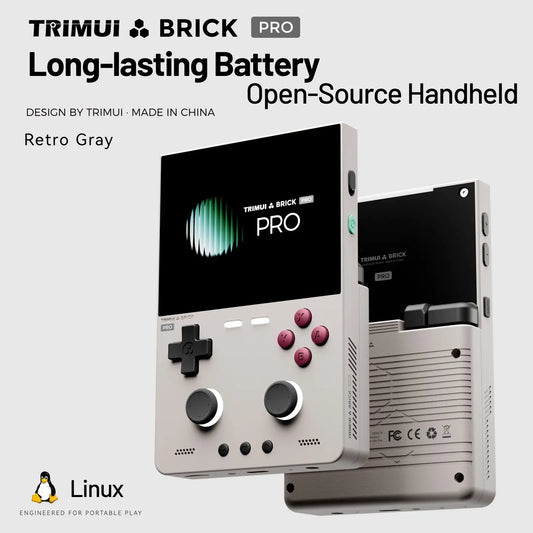 TRIMUI BRICK PRO Retro Handheld Game Console – 3.95" IPS, 5000mAh, Up to 13,000 Games
