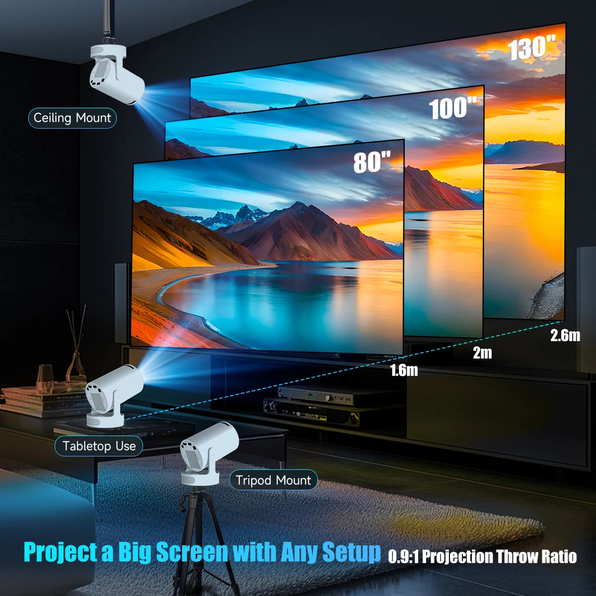 Magcubic HY300 Pro+ Portable Smart Projector