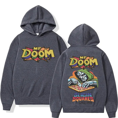 MF DOOM Graphic Hoodie – Vintage Hip Hop Streetwear Sweatshirt