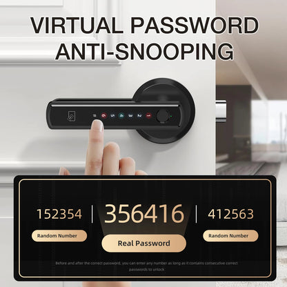 Viladepot Smart Fingerprint Door Lock – Keypad, App & Bluetooth Control (Model D6)