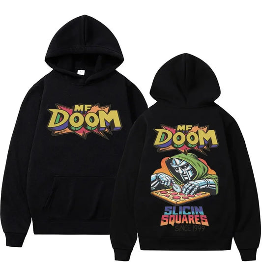 MF DOOM Graphic Hoodie – Vintage Hip Hop Streetwear Sweatshirt