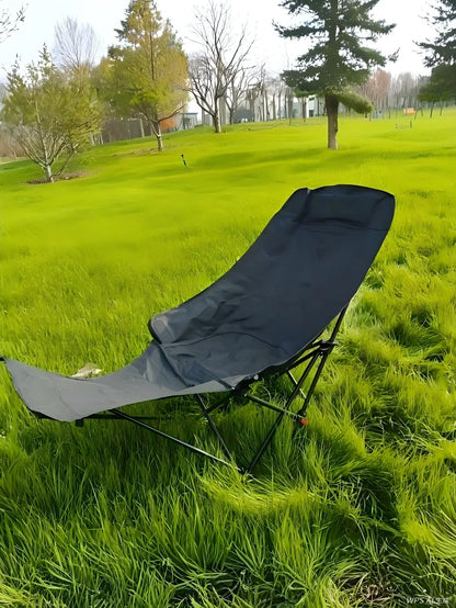 Heavy-Duty Foldable Beach Chair – Adjustable Height, 300 lb Capacity, Portable Camping & Outdoor Chair