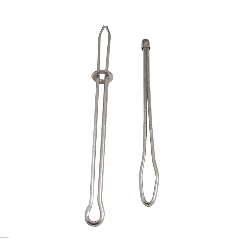 Metal Drawstring Threader & Cord Lock Clip Set – Open & Closed Style