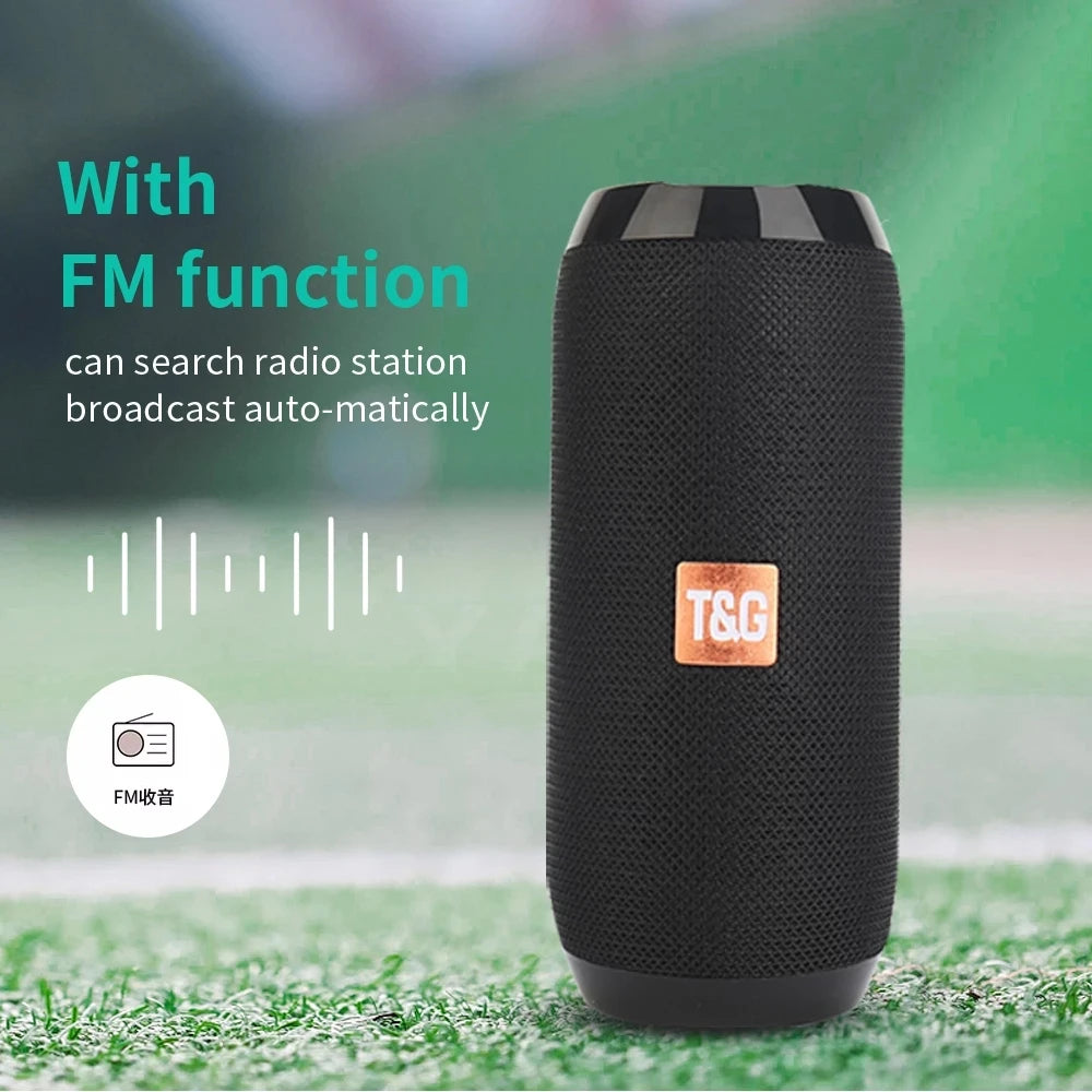 T&G Portable Bluetooth Speaker with AUX, USB & TWS