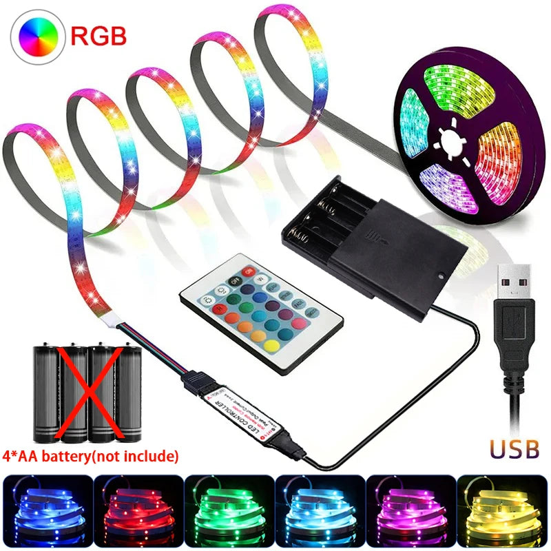 RGB LED Strip Lights with IR Remote