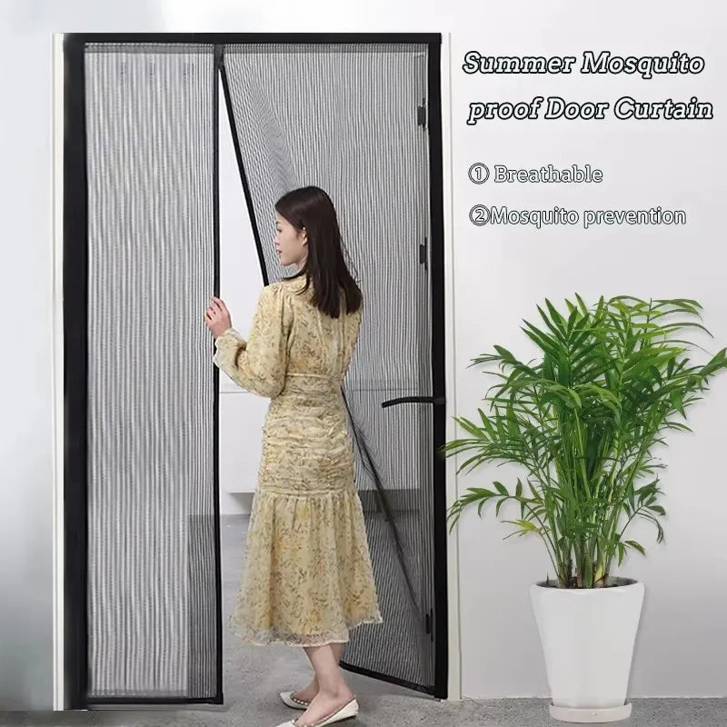 Magnetic Self-Closing Mosquito Mesh Door Curtain – Invisible Insect Screen for Doors & Windows | Bug & Fly Barrier