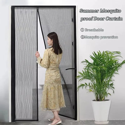 Magnetic Self-Closing Mosquito Mesh Door Curtain – Invisible Insect Screen for Doors & Windows | Bug & Fly Barrier
