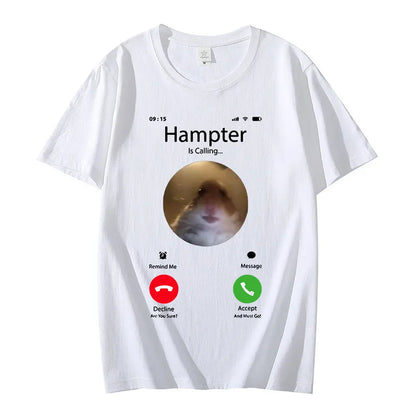 Hamster Meme Graphic T-Shirt – Funny Oversized Streetwear Tee