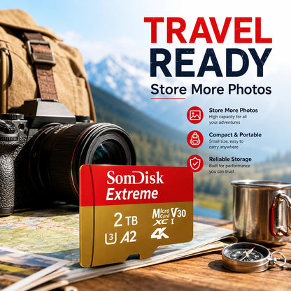 DUTRIEUX High-Speed SD Card – U3 V30 A2 | 128GB to 2TB | Camera, Drone & Dash Cam