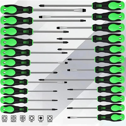 100-Piece Insulated Magnetic Screwdriver Set with Plastic Organizer Holder