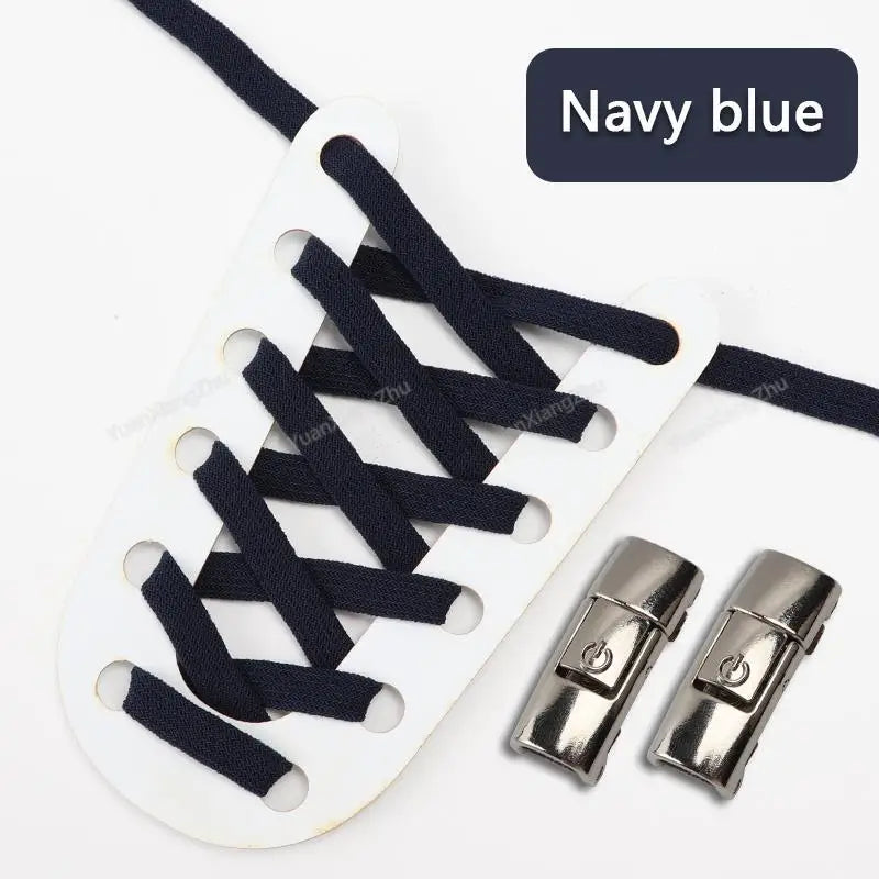 No Tie Shoe laces Press Lock Shoelaces without ties Elastic Laces Sneaker Kids Adult Flat Shoelace for Shoes