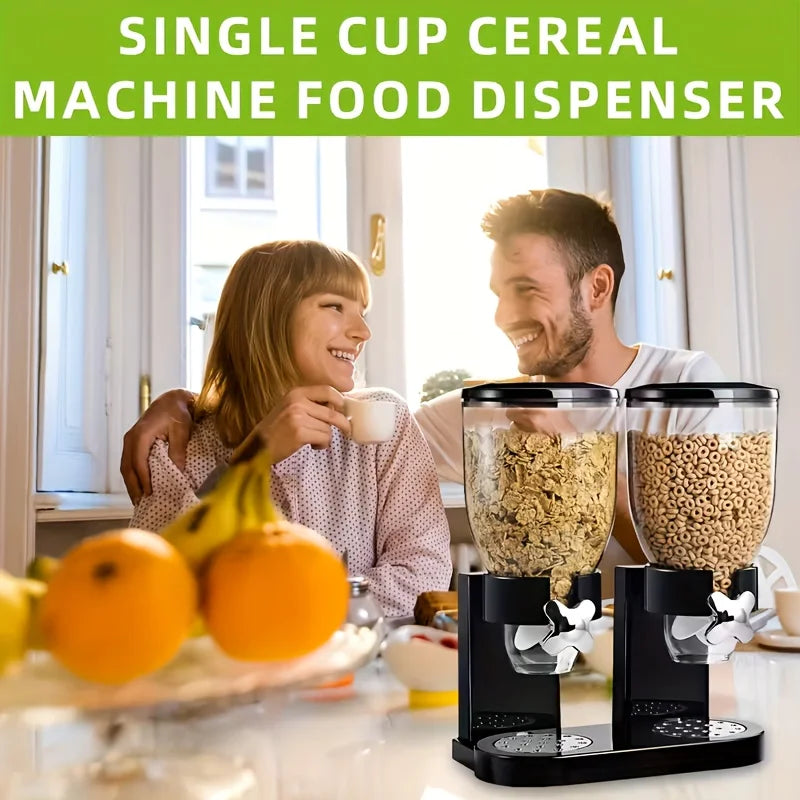 Large Capacity Control Cereal Dispenser - Easy to Operate, Adjustable Portion Control, and Mess-Free Design