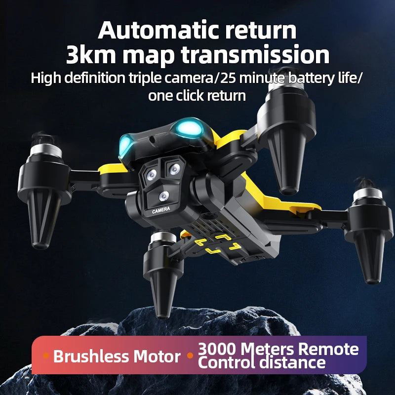 B9 Pro RC Drone with 4K Dual HD Camera – Foldable WiFi FPV Quadcopter with Optical Flow & Altitude Hold