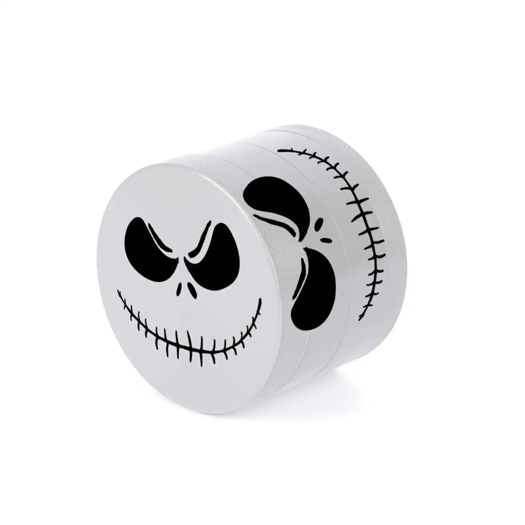 Jack Skellington Herb Grinder – 4-Piece Metal Grinder with Pollen Catcher | Halloween Edition