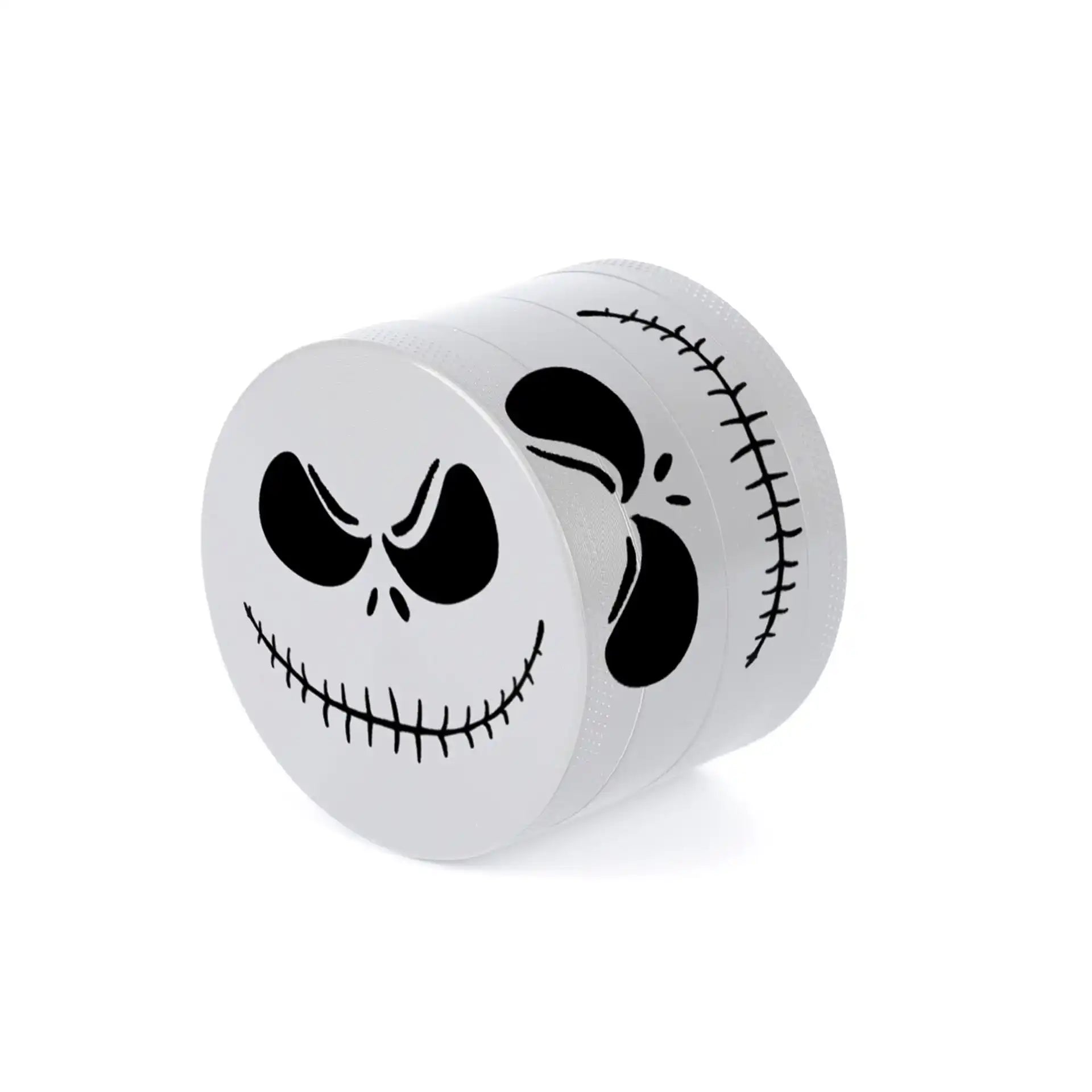 Jack Skellington Herb Grinder – 4-Piece Metal Grinder with Pollen Catcher | Halloween Edition