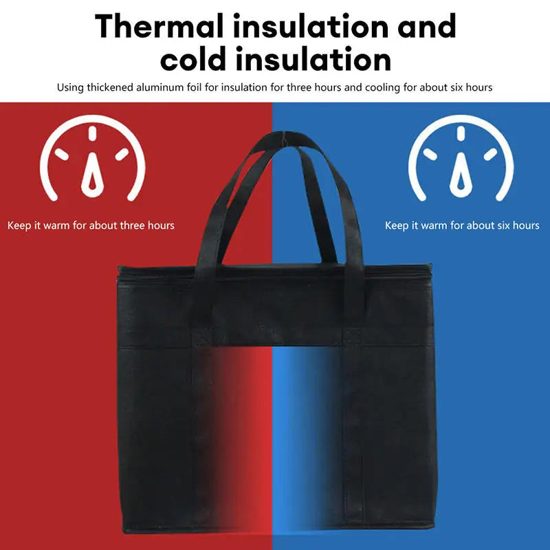 Large Insulated Cooler Tote – Leakproof Thermal Food Bag for Camping, Beach & Picnics