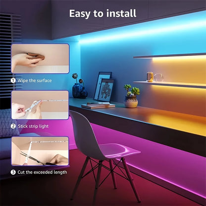 RGB LED Strip Lights with IR Remote