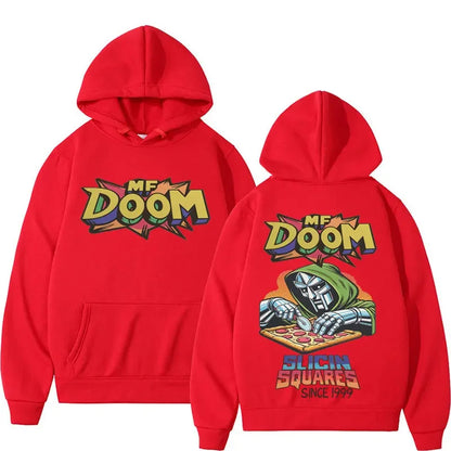 MF DOOM Graphic Hoodie – Vintage Hip Hop Streetwear Sweatshirt