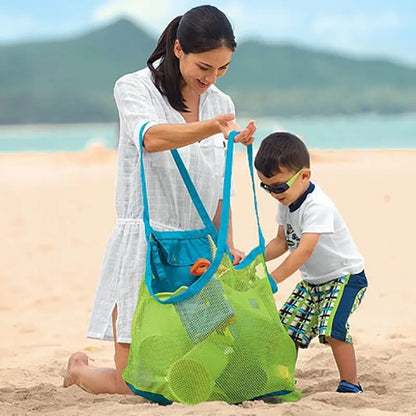 Sand-Away Mesh Beach Bag – Foldable Tote for Toys, Towels & Pool Gear