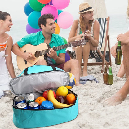 Large Insulated Beach Cooler Tote – Mesh Picnic Bag for Food, Drinks & Towels