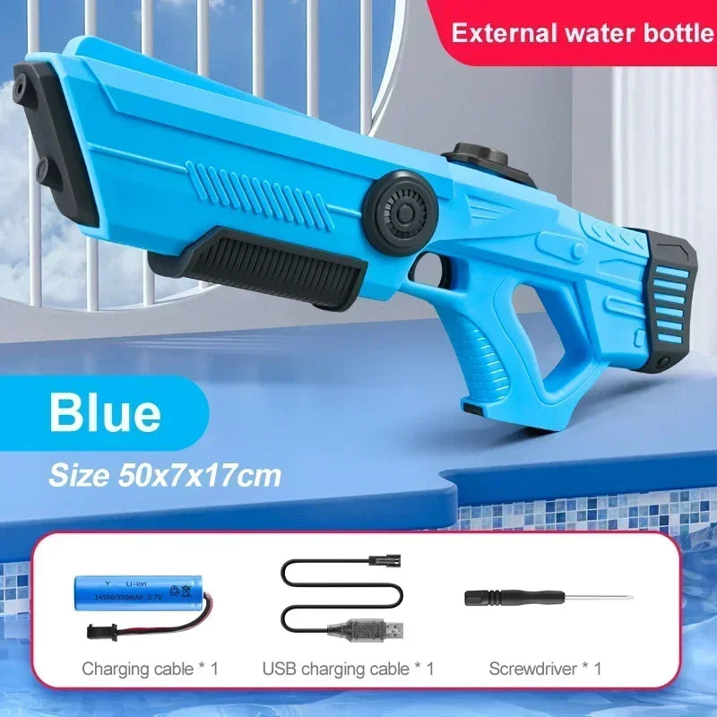 Electric Auto Water Pistol – Self-Filling Soaker Gun for Kids & Adults