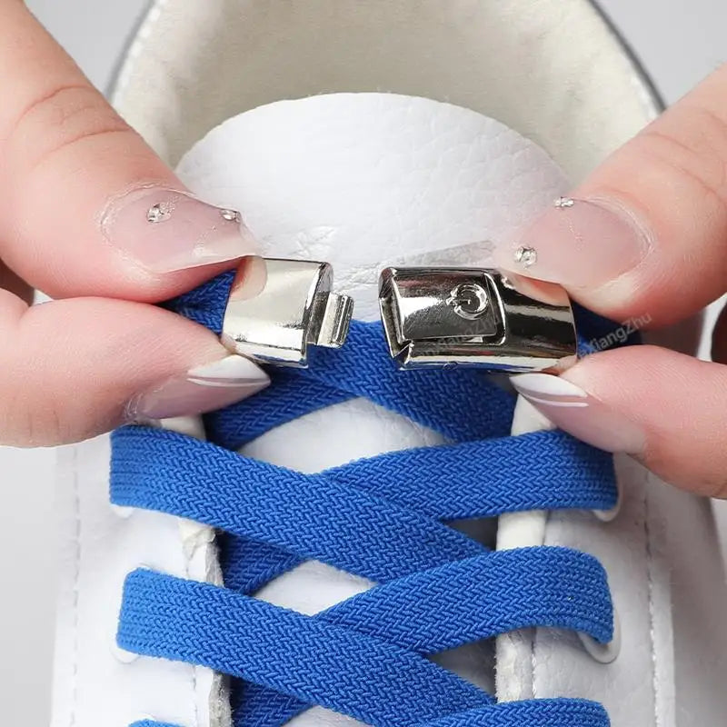 No Tie Shoe laces Press Lock Shoelaces without ties Elastic Laces Sneaker Kids Adult Flat Shoelace for Shoes