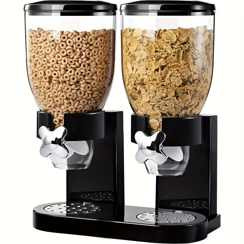 Large Capacity Control Cereal Dispenser - Easy to Operate, Adjustable Portion Control, and Mess-Free Design