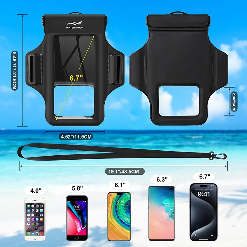 Waterproof Phone Pouch & Adjustable Armband