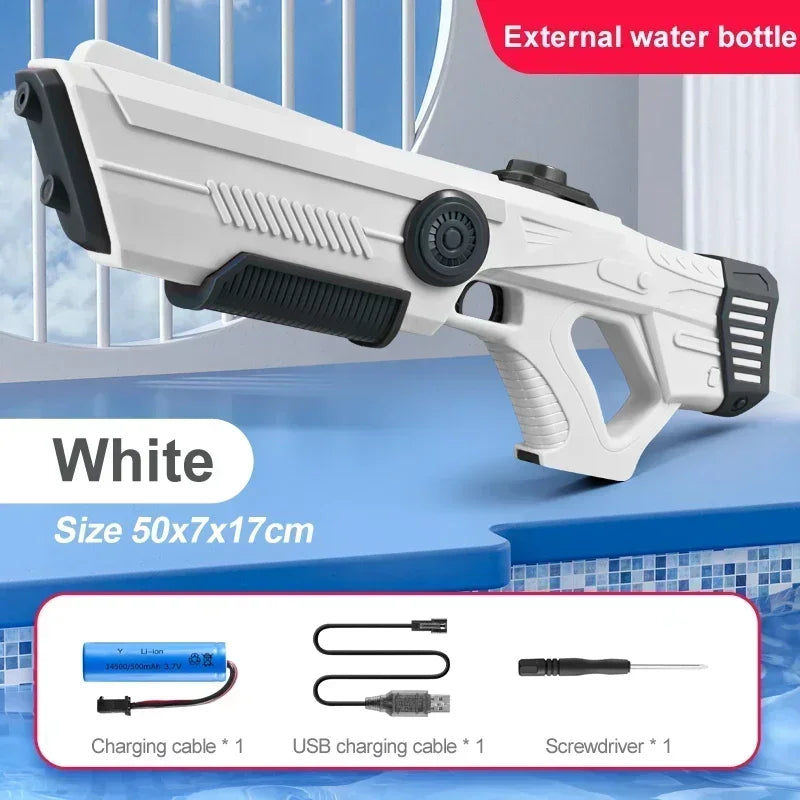Electric Auto Water Pistol – Self-Filling Soaker Gun for Kids & Adults